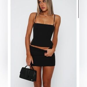 White fox boutique black top